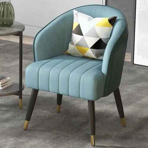 Luxury Nordic Grey Single Sofa Chair - Elegant, Modern Home & Garden Furniture blue/black