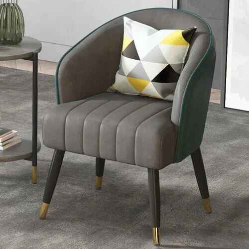 Luxury Nordic Grey Single Sofa Chair - Elegant, Modern Home & Garden Furniture gray/black