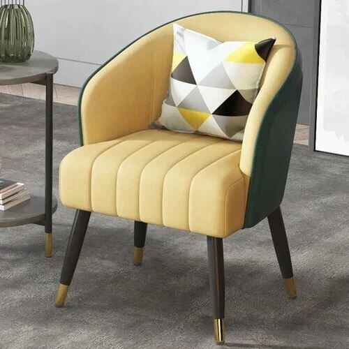 Luxury Nordic Grey Single Sofa Chair - Elegant, Modern Home & Garden Furniture yellow/black