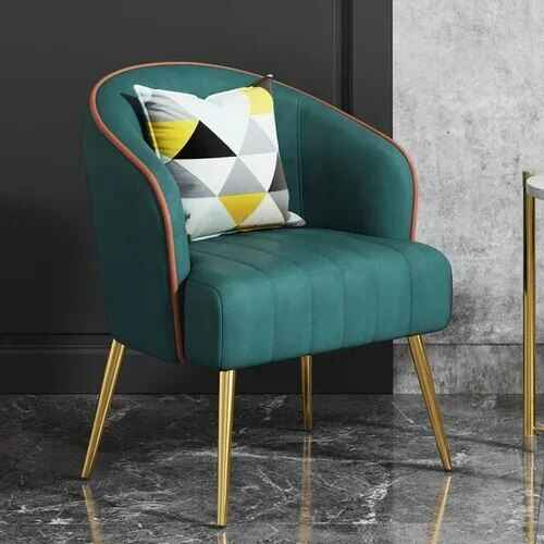 Luxury Nordic Grey Single Sofa Chair - Elegant, Modern Home & Garden Furniture green gold