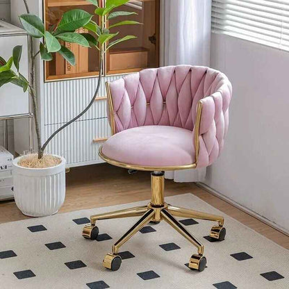 Modern Minimalist Swivel Chair with Lift Backrest side view