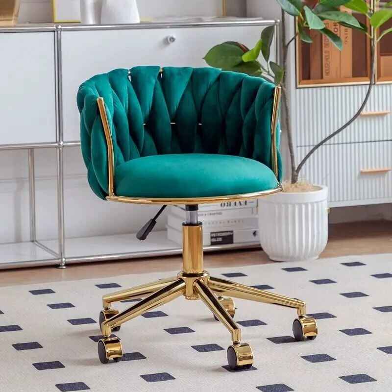 Modern Minimalist Swivel Chair with Lift Backrest green