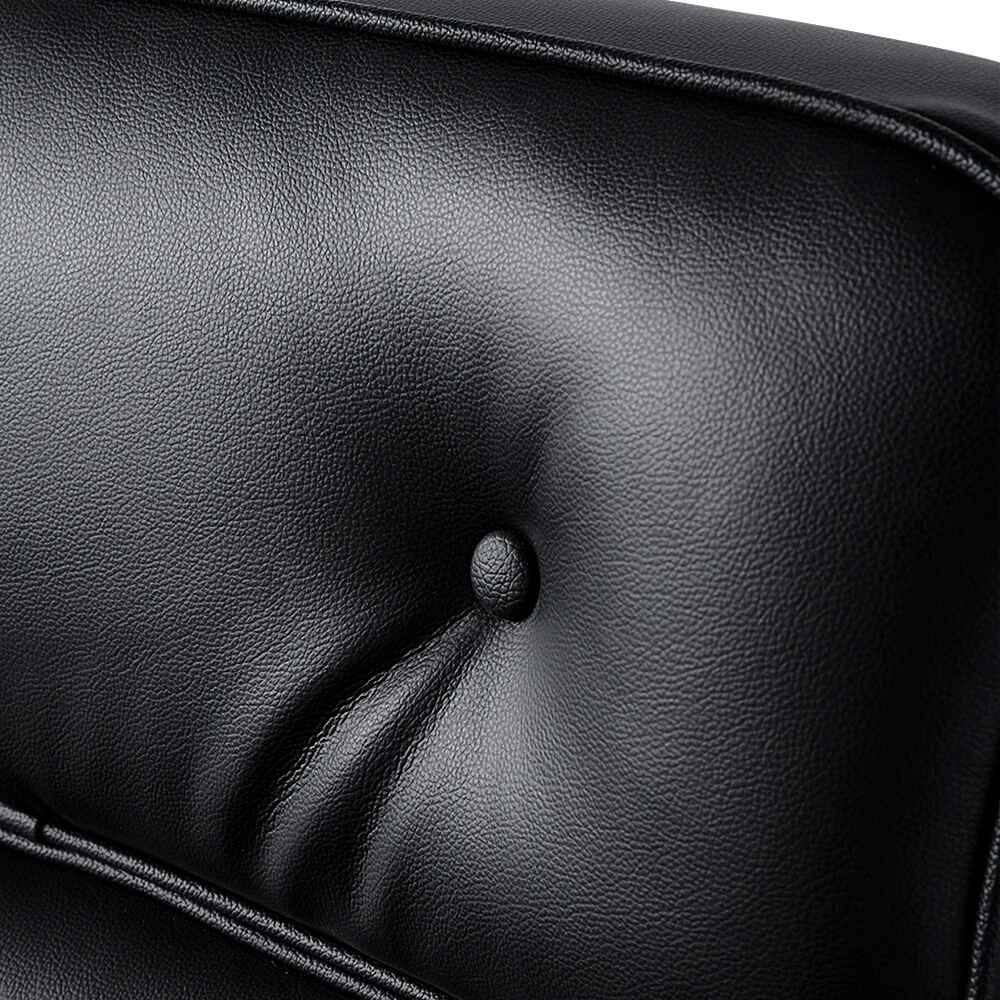 Luxurious Genuine Leather Swivel Office Chair - Ergonomic, Adjustable, with Rollers leather