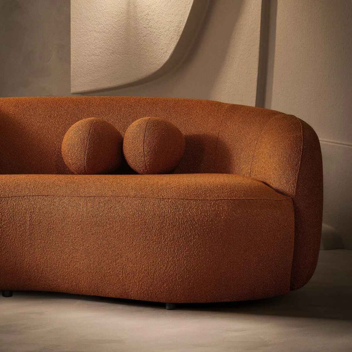 Modern Scandinavian-Style Velvet Sofa - Luxury Home Furniture with Free Shipping close up