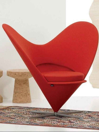 Heart-Shaped Conical Lounge Chair - Luxury & Comfort in One side view