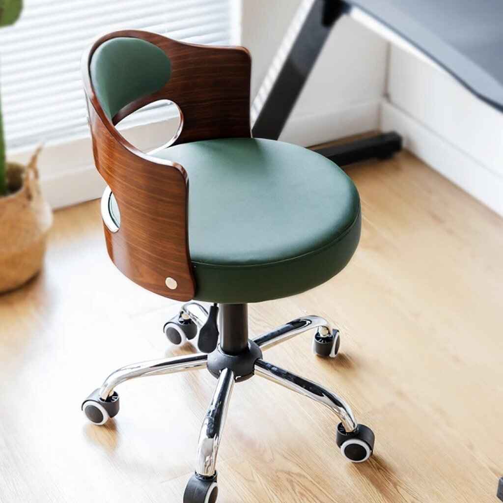 Ergonomic Designer Office Chair with Back Support and Rollers upper view