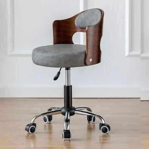 Ergonomic Designer Office Chair with Back Support and Rollers gray