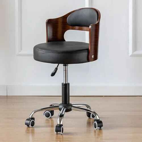 Ergonomic Designer Office Chair with Back Support and Rollers black dark brown