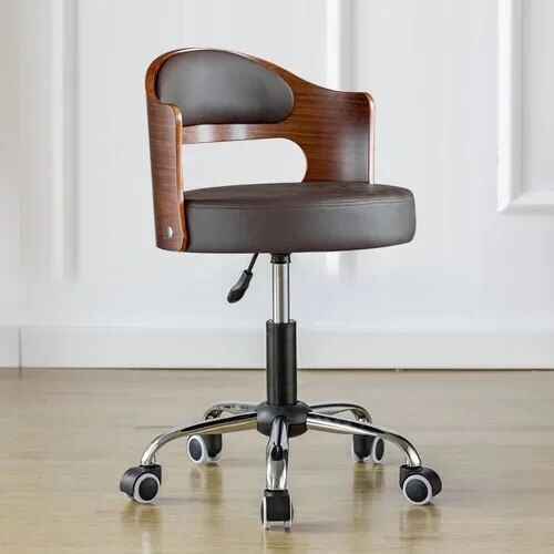 Ergonomic Designer Office Chair with Back Support and Rollers dark gray dark brown