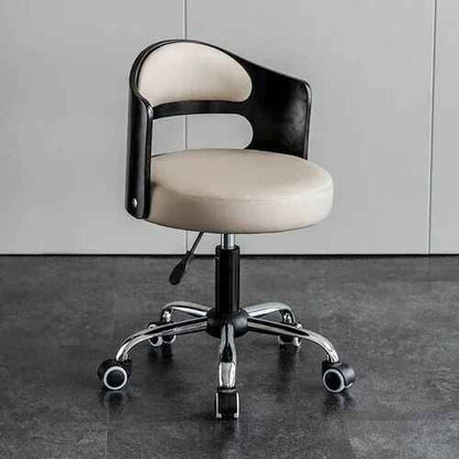 Ergonomic Designer Office Chair with Back Support and Rollers beige black