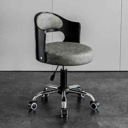 Ergonomic Designer Office Chair with Back Support and Rollers gray black