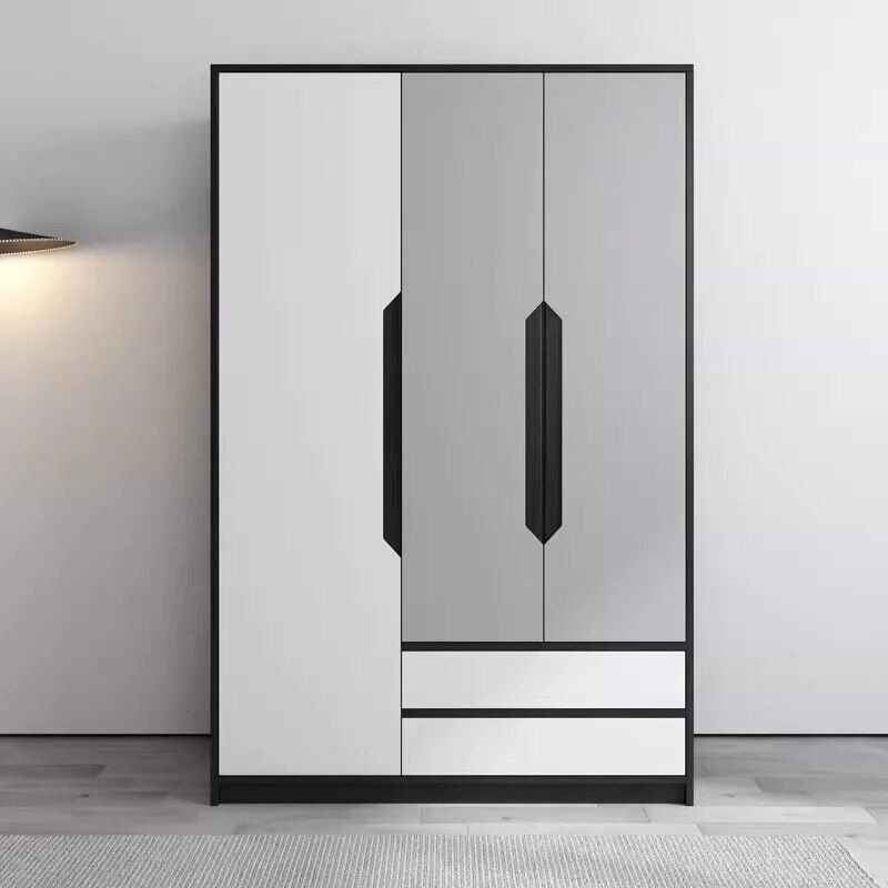 Modern Minimalist Sliding Wardrobe – Elegant and Multifunctional Home Storage Solution front view