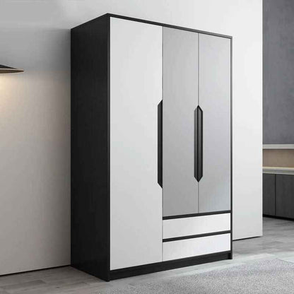 Modern Minimalist Sliding Wardrobe – Elegant and Multifunctional Home Storage Solution side view