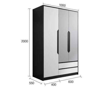 Modern Minimalist Sliding Wardrobe – Elegant and Multifunctional Home Storage Solution 2000x1000x550x400x600cm