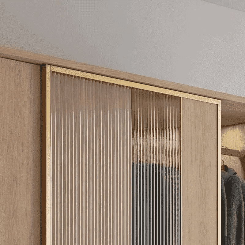 Modern Minimalist Wardrobe: Spacious, Modular, and Stylish Storage Solution close up