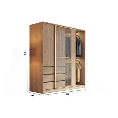 Modern Minimalist Wardrobe: Spacious, Modular, and Stylish Storage Solution 120x60x210cm