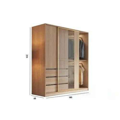 Modern Minimalist Wardrobe: Spacious, Modular, and Stylish Storage Solution 180x60x210cm