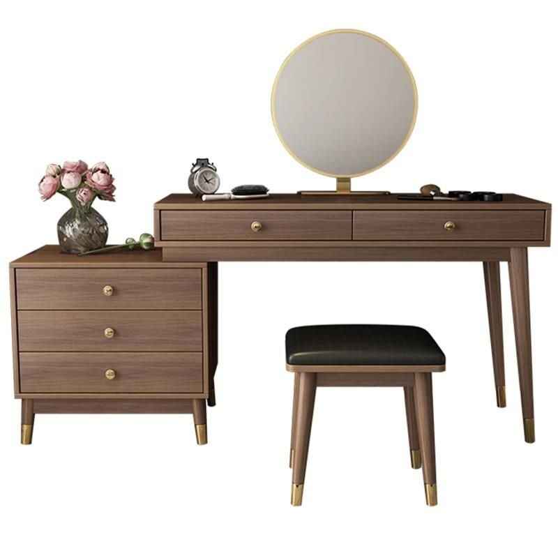 Modern Nordic-Inspired Dressing Table for Small Spaces white background