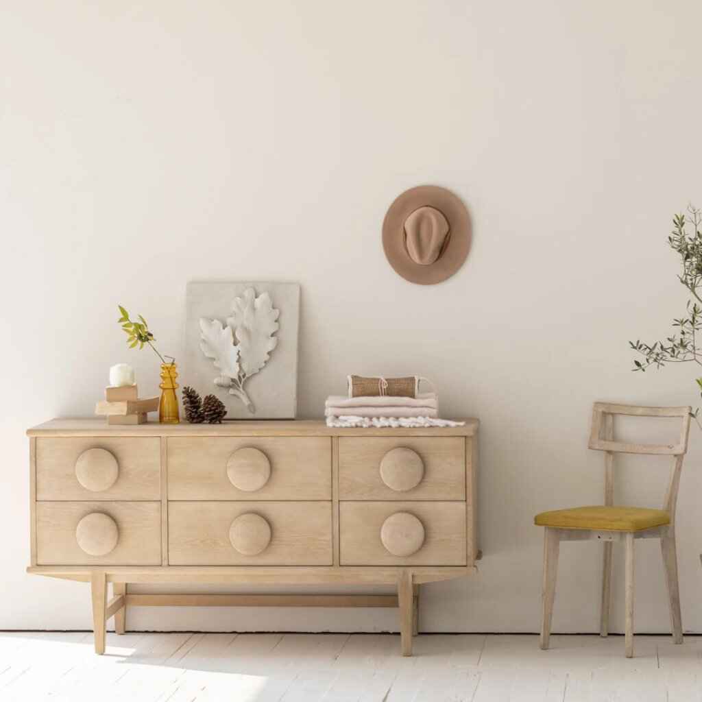 Elegant Oak Wood Sideboard for Living Room classy