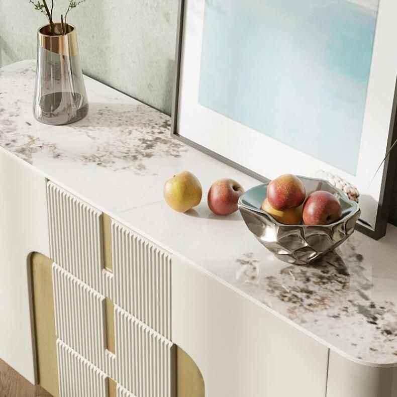 Elegant Slate Top Sideboard upper view