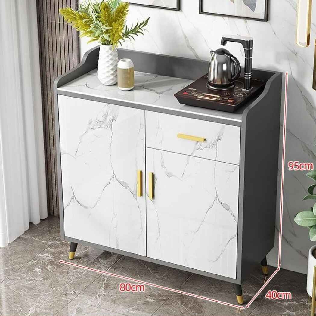 Rustic Luxury Corner Sideboard gold 80x40x95CM 