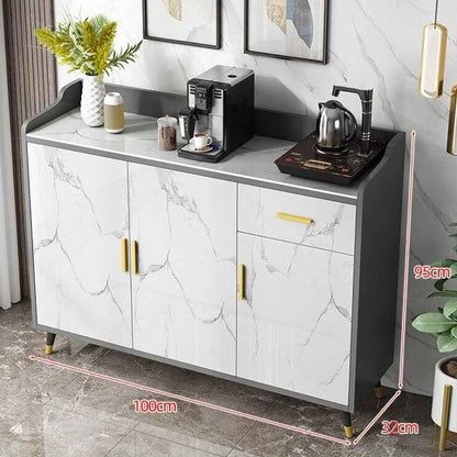 Rustic Luxury Corner Sideboard gold 100x32x95CM 