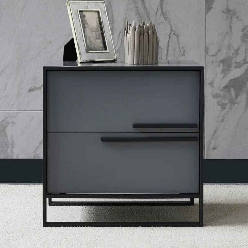 Modern Style Luxury Hotel Side Cabinet Nightstand blue