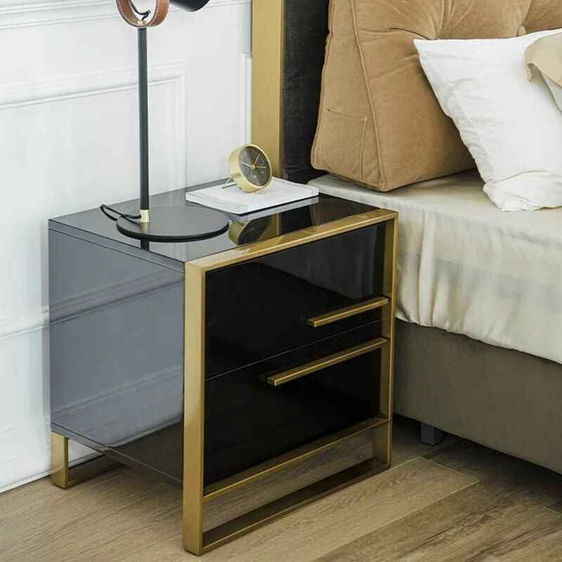 Modern Style Luxury Hotel Side Cabinet Nightstand bed side