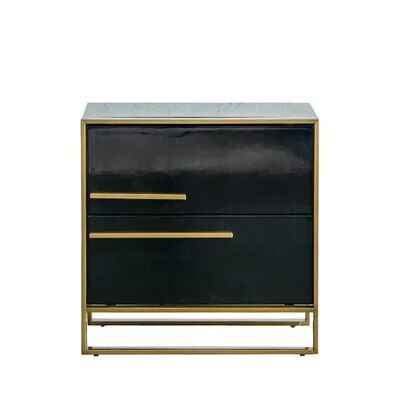 Modern Style Luxury Hotel Side Cabinet Nightstand front view