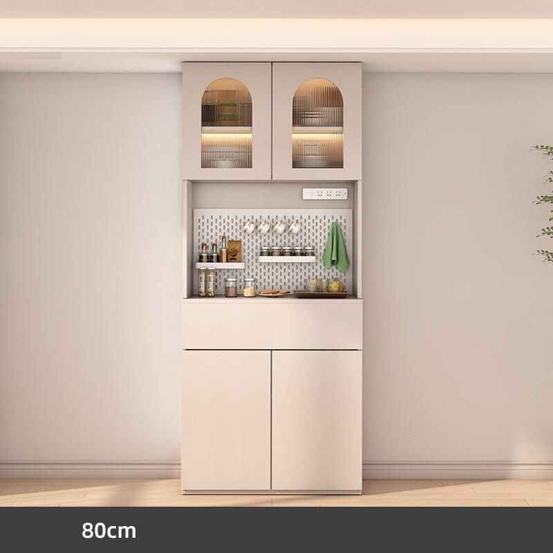 Modern Minimalist Luxury Sideboard Cabinet for Dining Room and Salon cream 80cm