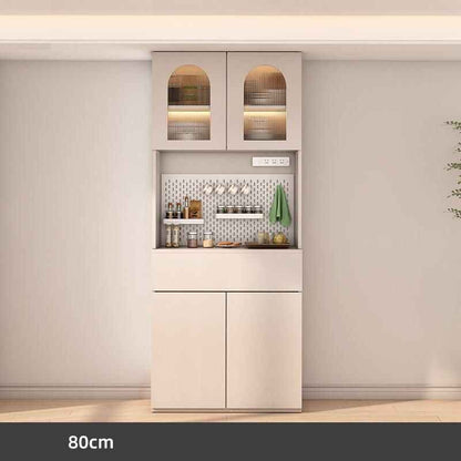 Modern Minimalist Luxury Sideboard Cabinet for Dining Room and Salon cream 80cm