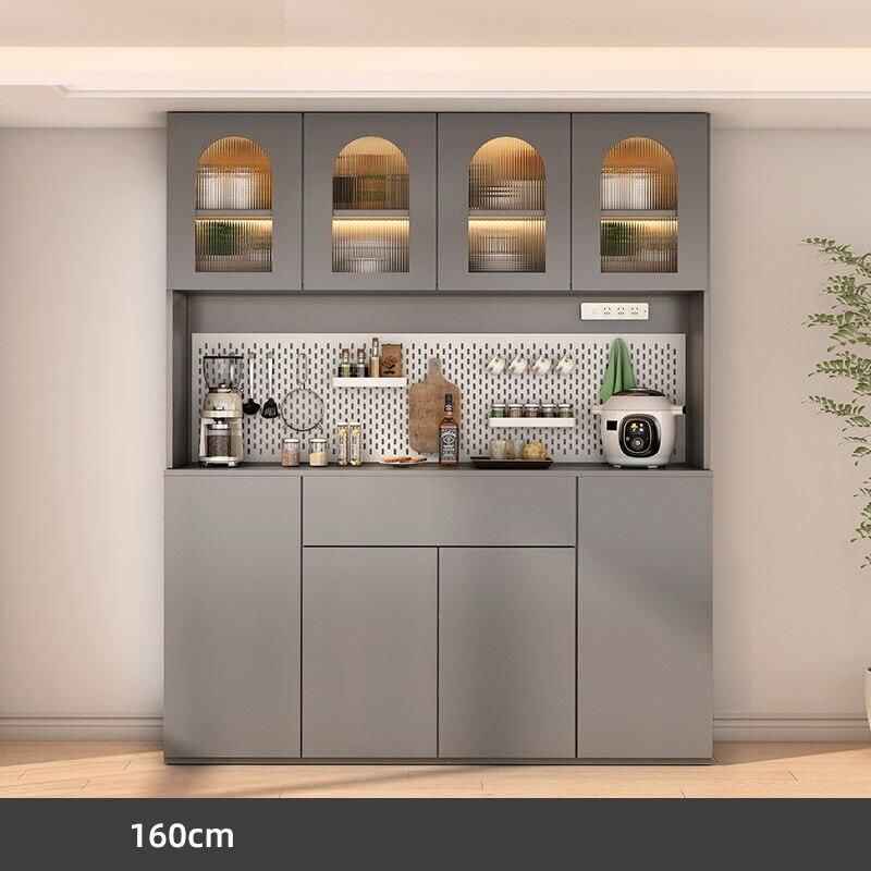 Modern Minimalist Luxury Sideboard Cabinet for Dining Room and Salon gray 160cm