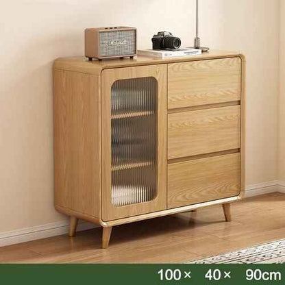 Modern Minimalist Solid Wood Sideboard 100x 40x 90xcm