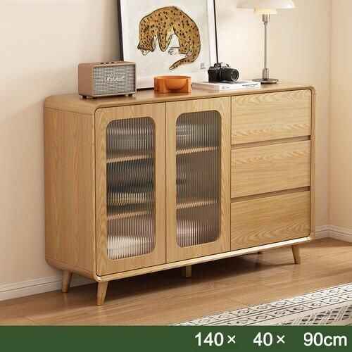 Modern Minimalist Solid Wood Sideboard 140x40x90xcm