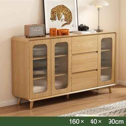 Modern Minimalist Solid Wood Sideboard 160x40x90cm