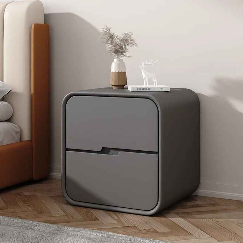 Nordic Small Mobile Nightstand Gray