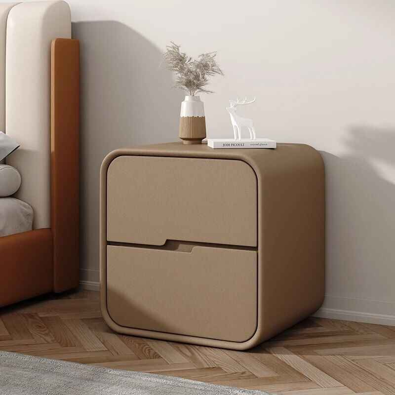 Nordic Small Mobile Nightstand Brown