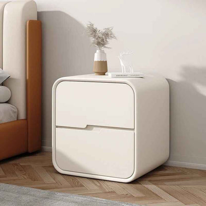 Nordic Small Mobile Nightstand White