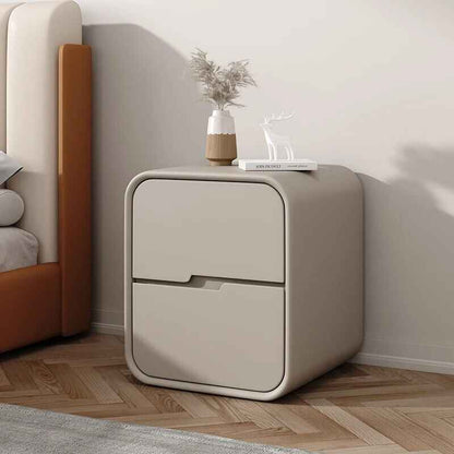 Nordic Small Mobile Nightstand Beige