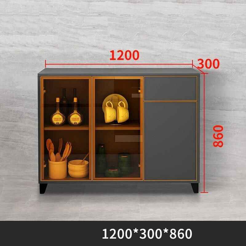 Luxury Nordic Glass Display Sideboard W1200 D300 H860