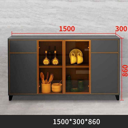 Luxury Nordic Glass Display Sideboard W1500 D300 H860