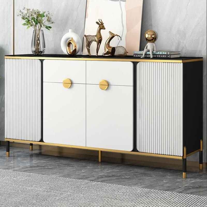 Modern Chinese Style Accent Cabinet Black