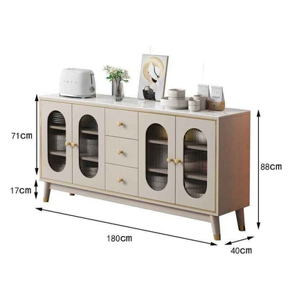 Modern Minimalist Wood Sideboard 2 doors