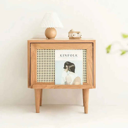 Nordic Wood Bedside Table