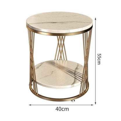 Light Luxury Marble Side Table Dimension