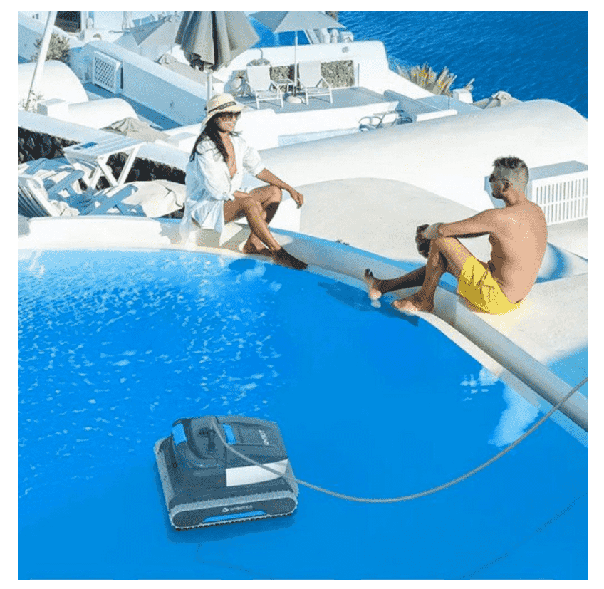 Efficient & Smart Swimming Pool Cleaner Electric, Wall-Climbing with Extended Cable