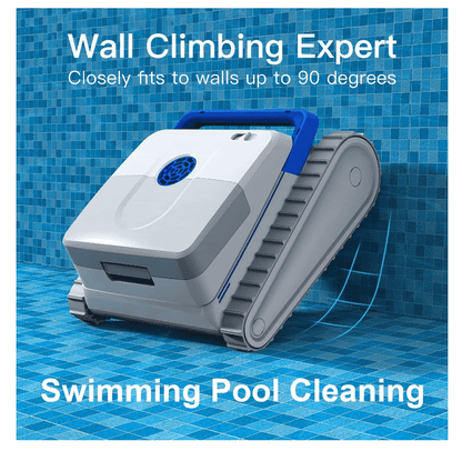 Advanced Cordless Underwater Robot Pool Cleaner with Wall-Climbing Capability