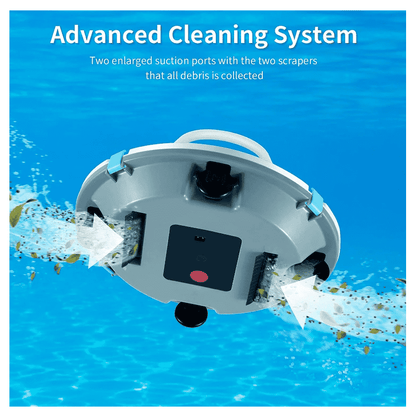 Efficient Cordless Robotic Pool Cleaner with Advanced Suction & Self-Parking