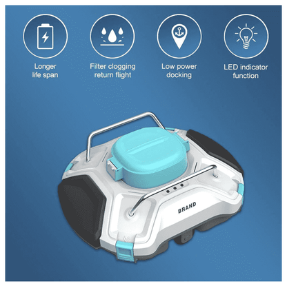 Efficient Inground Pool Robotic Cleaner Advanced Vacuum for Spotless Swimming Pools