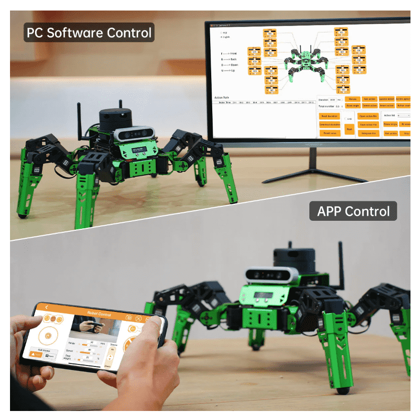 JetHexa ROS Hexapod Robot Kit SLAM Mapping and Navigation Enabled, Jetson Nano Powered